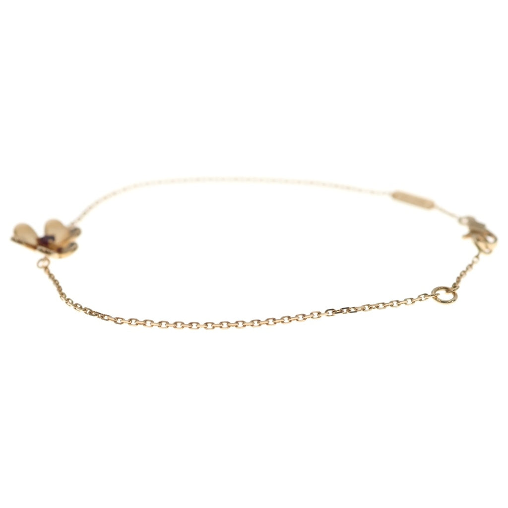 Van Cleef & Arpels(ヴァンクリーフアンドアーペル) フリヴォル ミニ 1Pルビー チェーンブレスレット ピンクゴールド Au750PG VCARP7S900 レディース