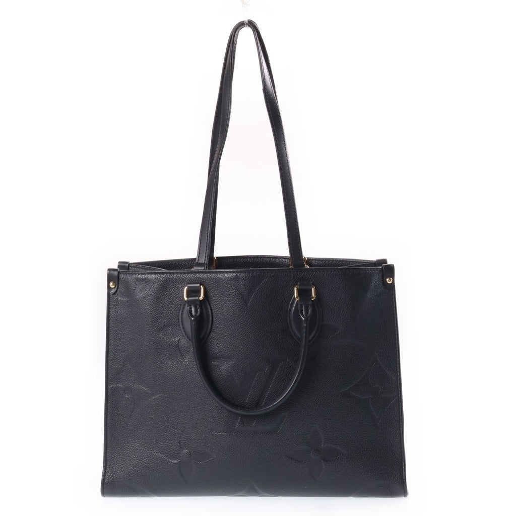 LOUIS VUITTON(ルイヴィトン) オンザゴーMM ハンドバッグ 2way トートバック モノグラム アンプラント レザー ブラック M45595 レディース