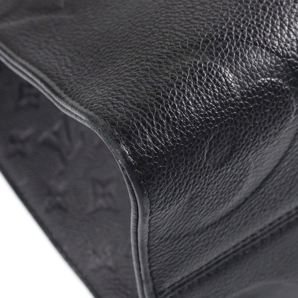 LOUIS VUITTON(ルイヴィトン) オンザゴーMM ハンドバッグ 2way トートバック モノグラム アンプラント レザー ブラック M45595 レディース