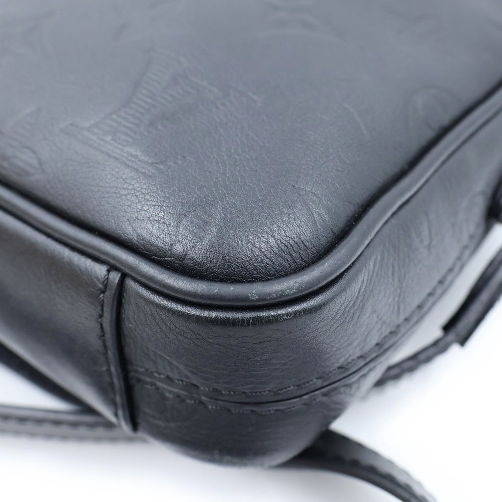 LOUIS VUITTON(ルイヴィトン) モノグラム シャドウ ダヌーヴ PM NM ショルダーバック レザー ブラック ノワール M44972 レディース