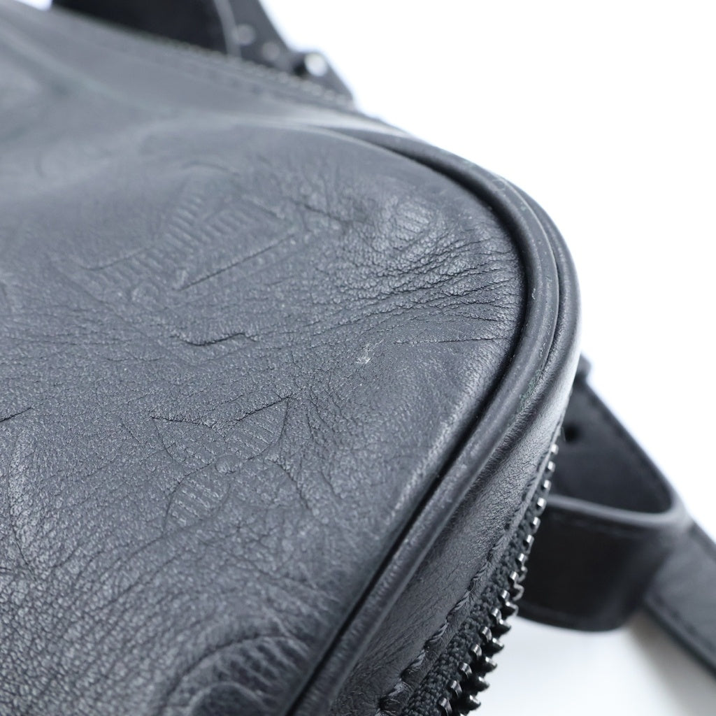 LOUIS VUITTON(ルイヴィトン) モノグラム シャドウ ダヌーヴ PM NM ショルダーバック レザー ブラック ノワール M44972 レディース