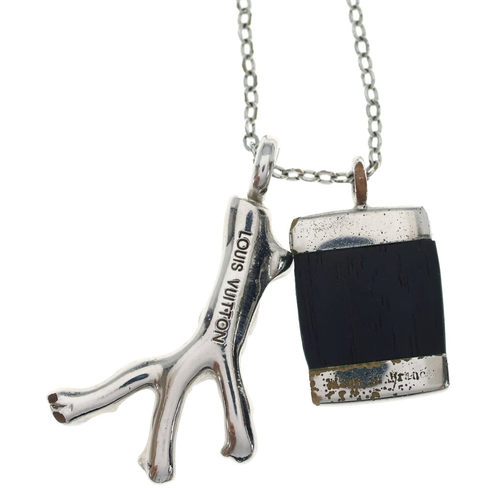 LOUIS VUITTON(ルイヴィトン) パンダンティフ ボワ ネックレス シルバー メタル M65372 レディース