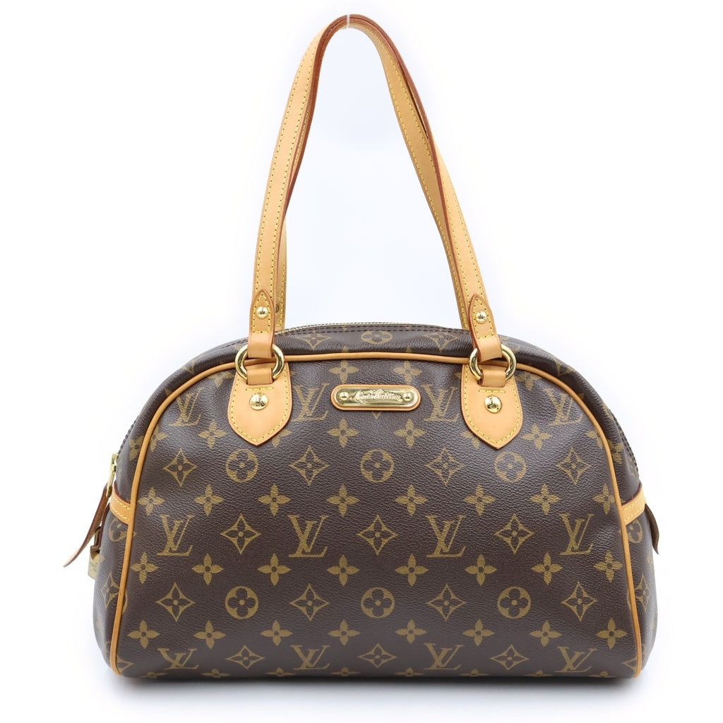 LOUIS VUITTON(ルイヴィトン) モノグラム モントルグイユPM PVC レザー ショルダーバッグ ハンドバッグ ブラウン M95565 レディース