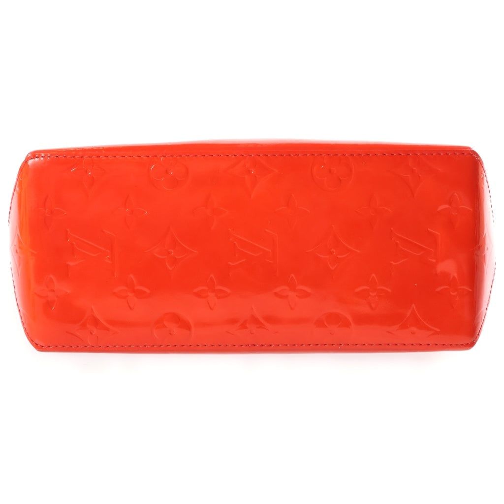 LOUIS VUITTON(ルイヴィトン) モノグラム ヴェルニ リードPM パテント×レザー ハンドバッグ レッド M91088 レディース