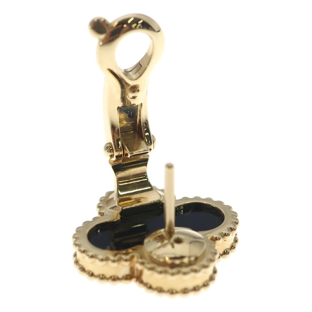 Van Cleef & Arpels(ヴァンクリーフアンドアーペル) ヴィンテージアルハンブラ オニキス ピアス ゴールド×ブラック Au750YG VCARA44200 レディース