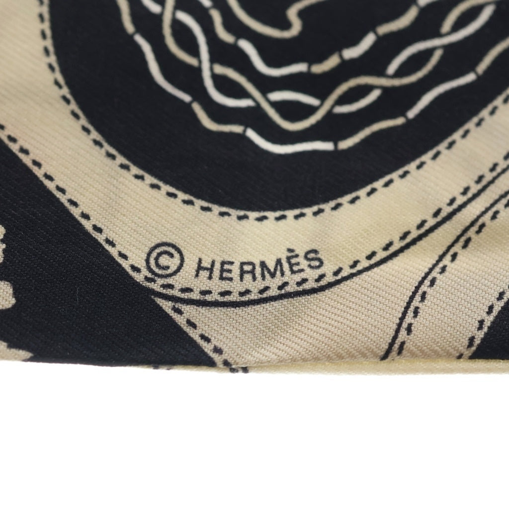 HERMES(エルメス) ツイリー Festival des Amazones アマゾンの祭典 シルクスカーフ アイボリー レディース