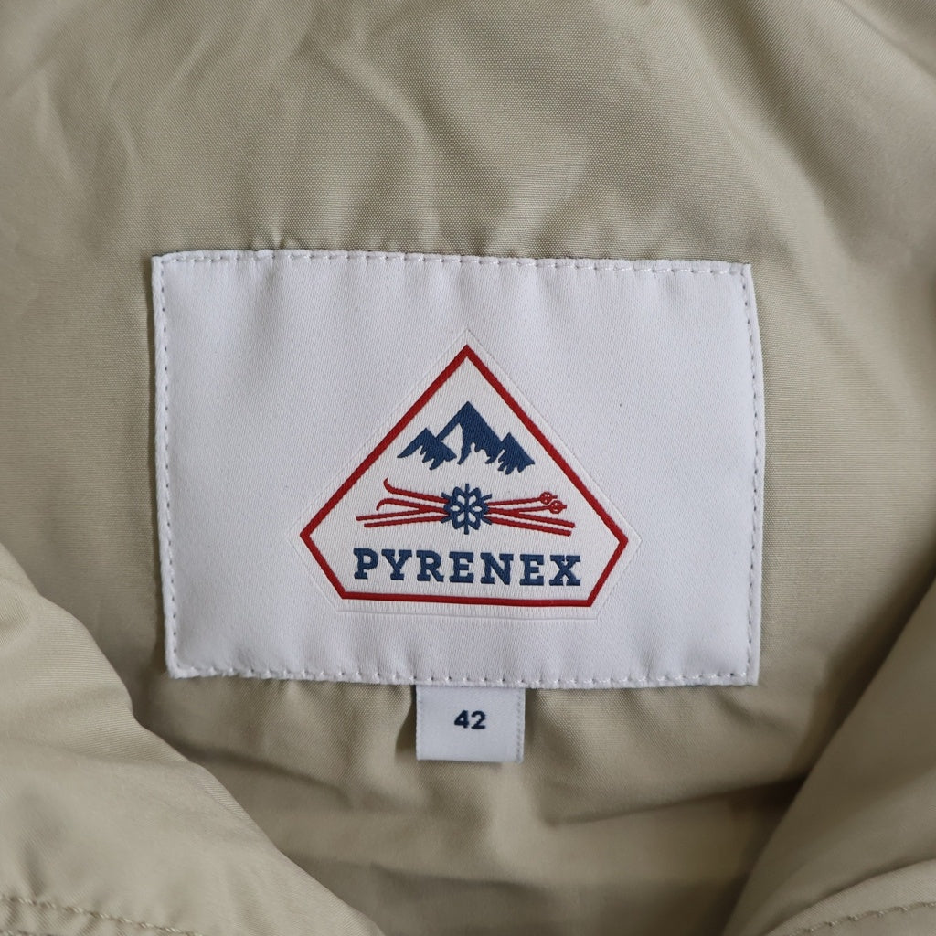 PYRENEX(ピレネックス) SPOUTNIC VEST スプートニック ダウンベスト フード付き ジップアップ フェザー グレージュ CFU202300013 レディース