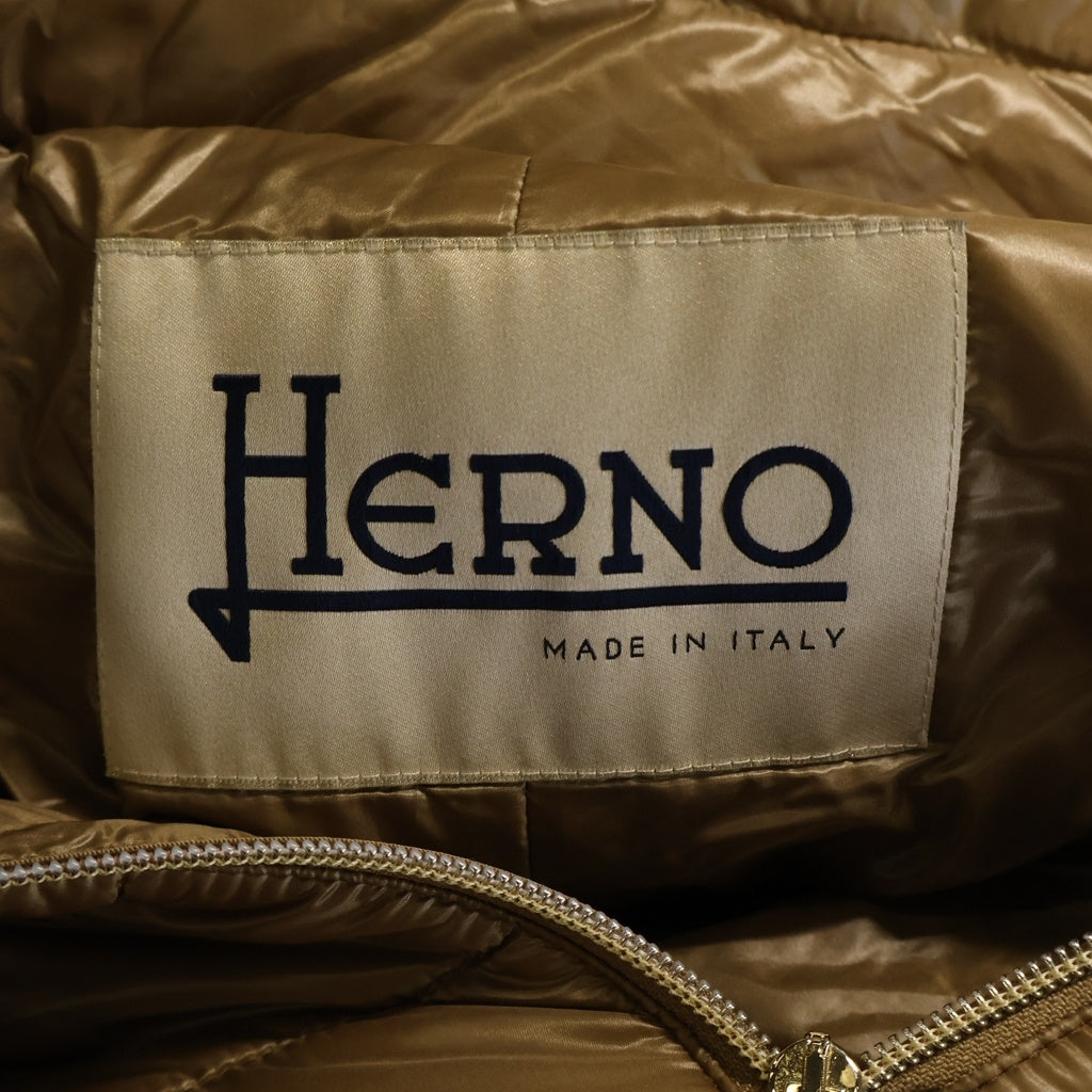 HERNO(ヘルノ) Virgin wool coat ライナードッキング ヴァージンウールチェスターコート ブラウン GC0314D-33313-2105 レディース