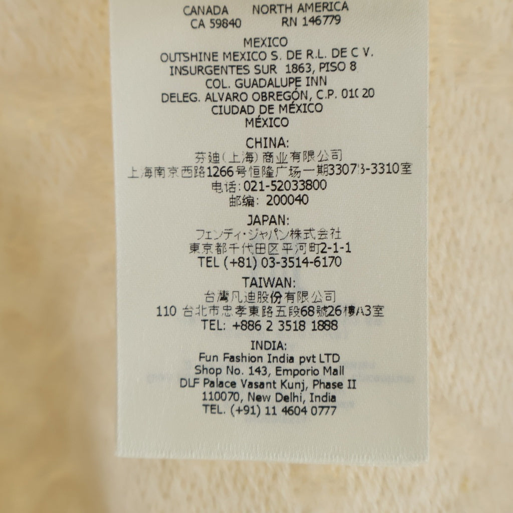 FENDI(フェンディ) Reversible Wool and Cashmere Poncho リバーシブル ウール カシミヤポンチョ ケープ FFモノグラム ベージュ FXX715 レディース