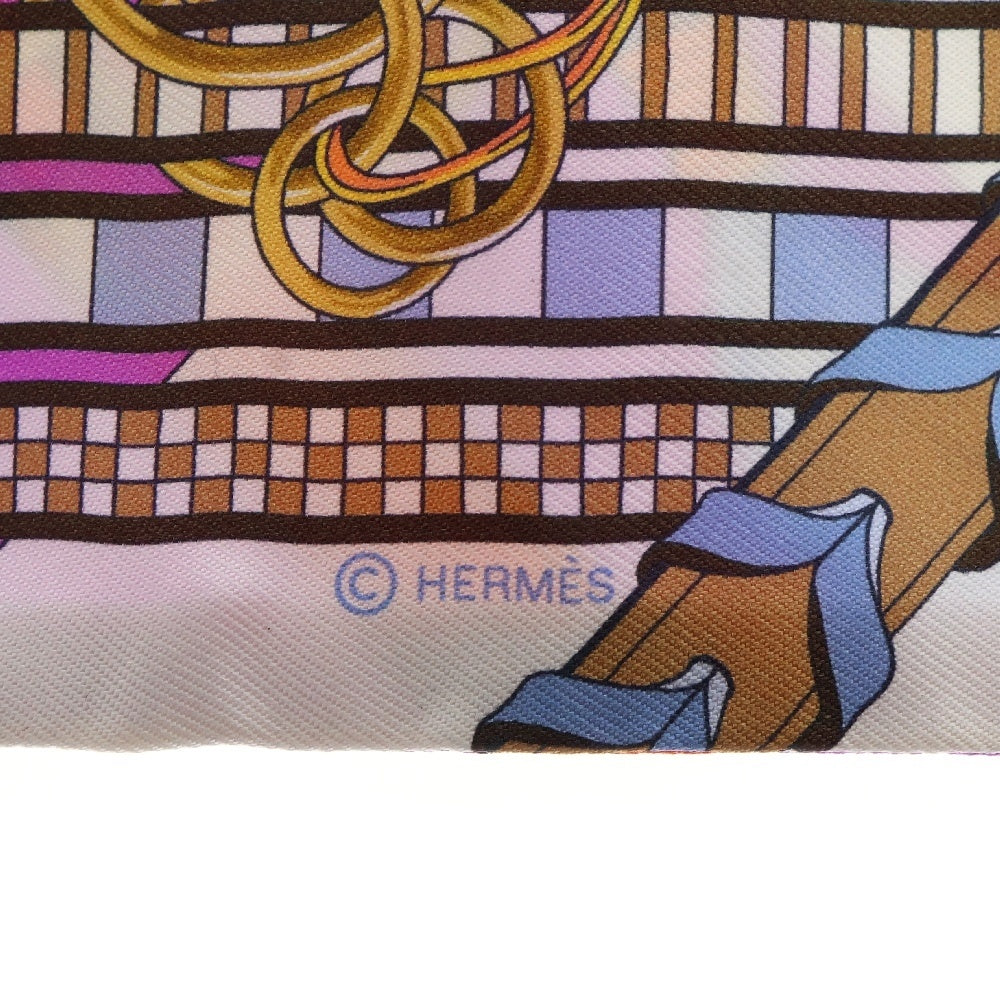 HERMES(エルメス) ツイリー BRIDES ET GRIS GRIS 馬靭とチャーム マルチカラー シルク スカーフ