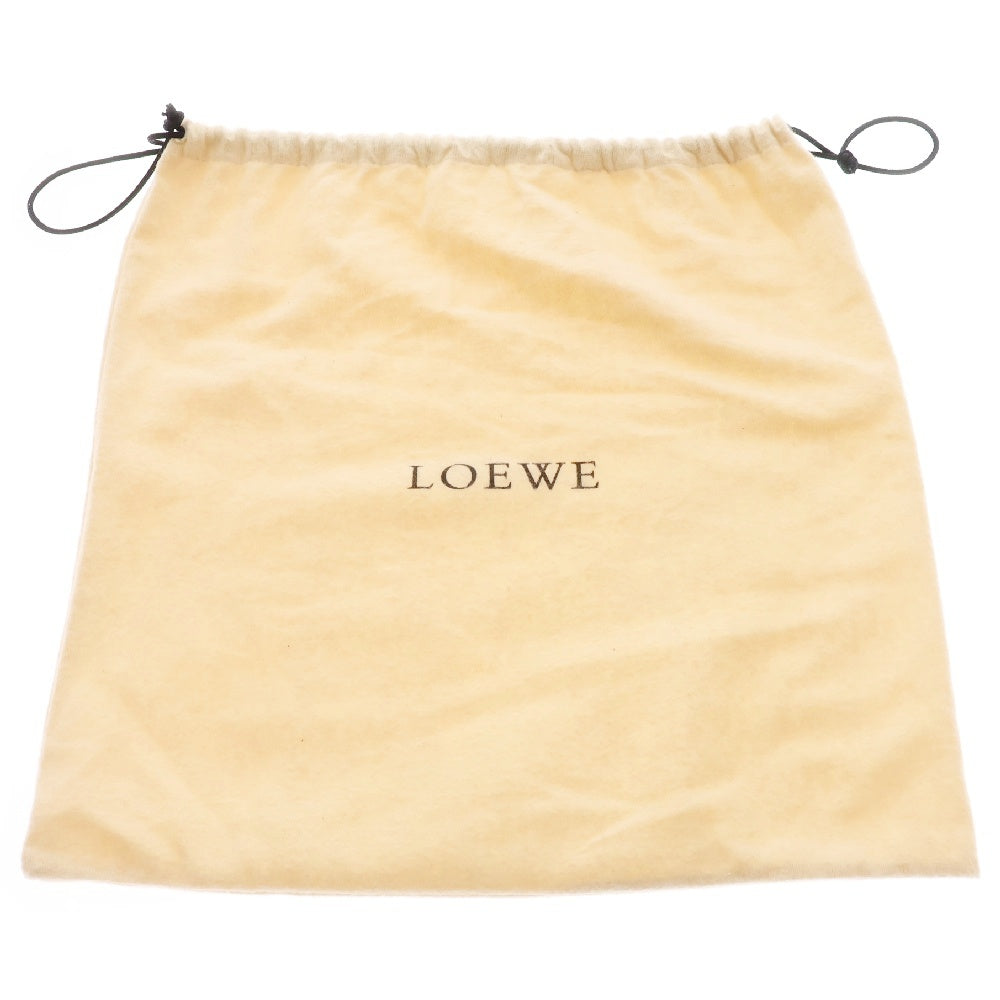 LOEWE(ロエベ) アナグラム ショルダーバッグ ダークブラウン スエード×レザー