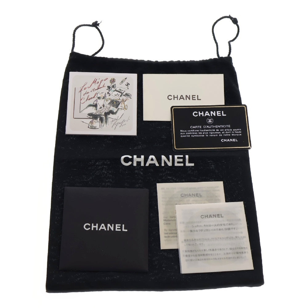 CHANEL(シャネル) マトラッセ エンブレム チェーンショルダーバッグ 斜め掛けバッグ ブラック キャンバス シルバー金具