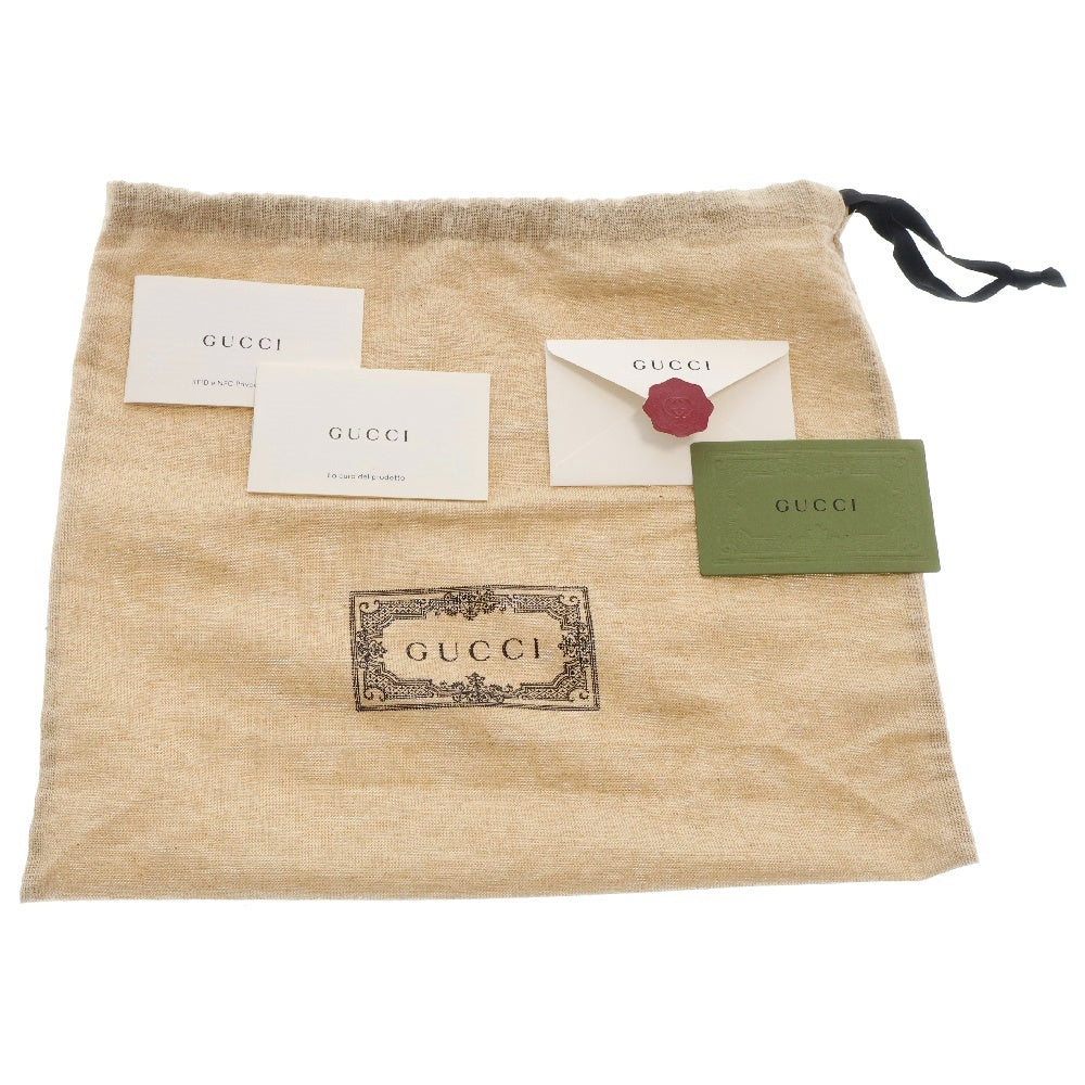 GUCCI(グッチ) ブロンディ スモール ショルダーバッグ ブラック レザー 742360 斜め掛けバッグ ゴールド金具