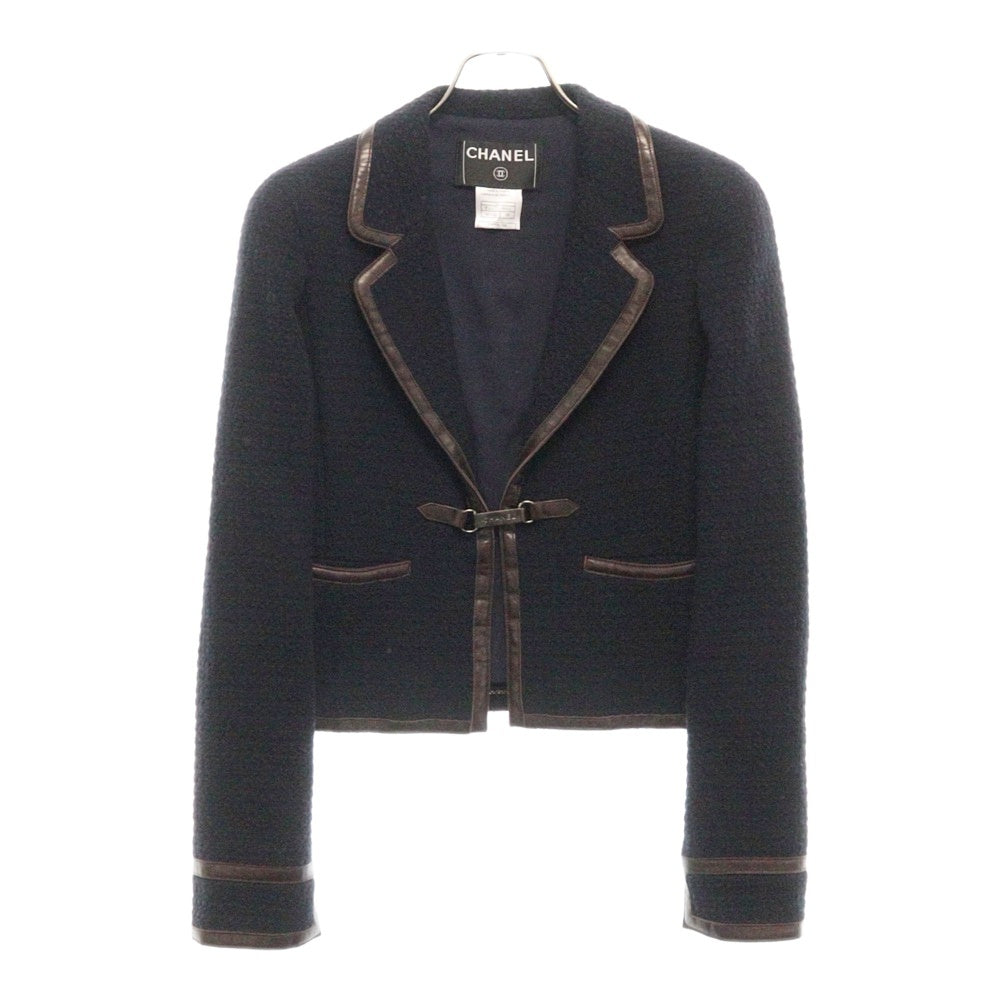 CHANEL(シャネル) ツイード セットアップ ネイビー ウール ジャケット スカート #38 P16177 レディース