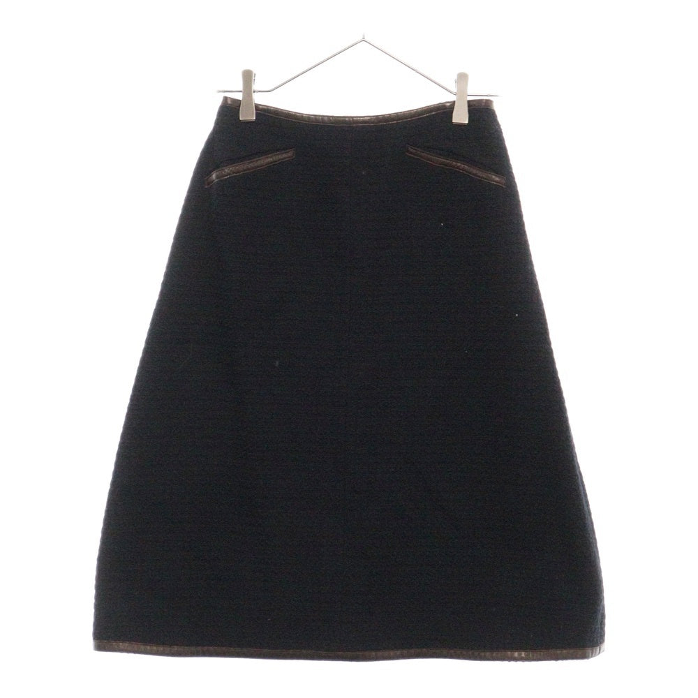 CHANEL(シャネル) ツイード セットアップ ネイビー ウール ジャケット スカート #38 P16177 レディース