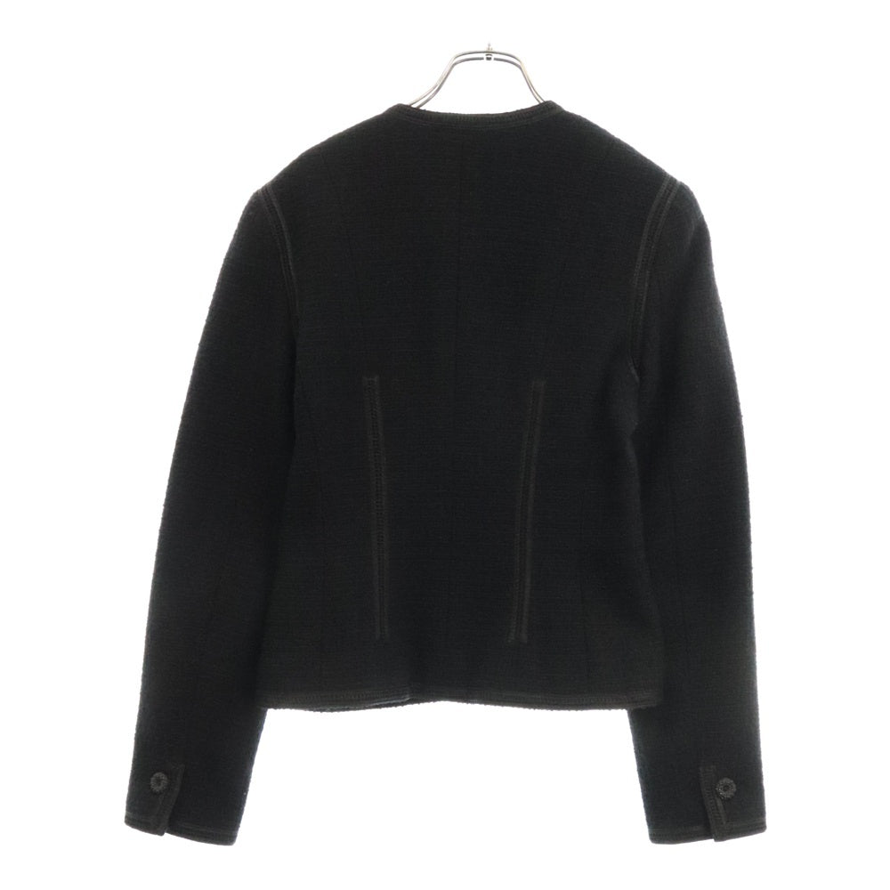 CHANEL(シャネル) ツイード ジャケット ブラック ウール #38 P18921 ココマーク レディース