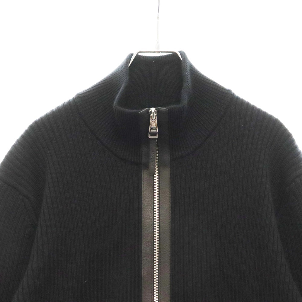 MONCLER(モンクレール) Cardigan Toricot ジップアップ ドライバーズニット ブラック ウール #L I20919B00029 ユニセックス