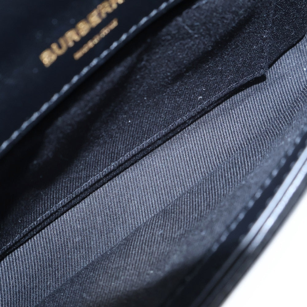 BURBERRY(バーバリー) ローラ ミニ ショルダーバッグ ブラック チェーンバッグ ゴールド金具 ミニバッグ レザー