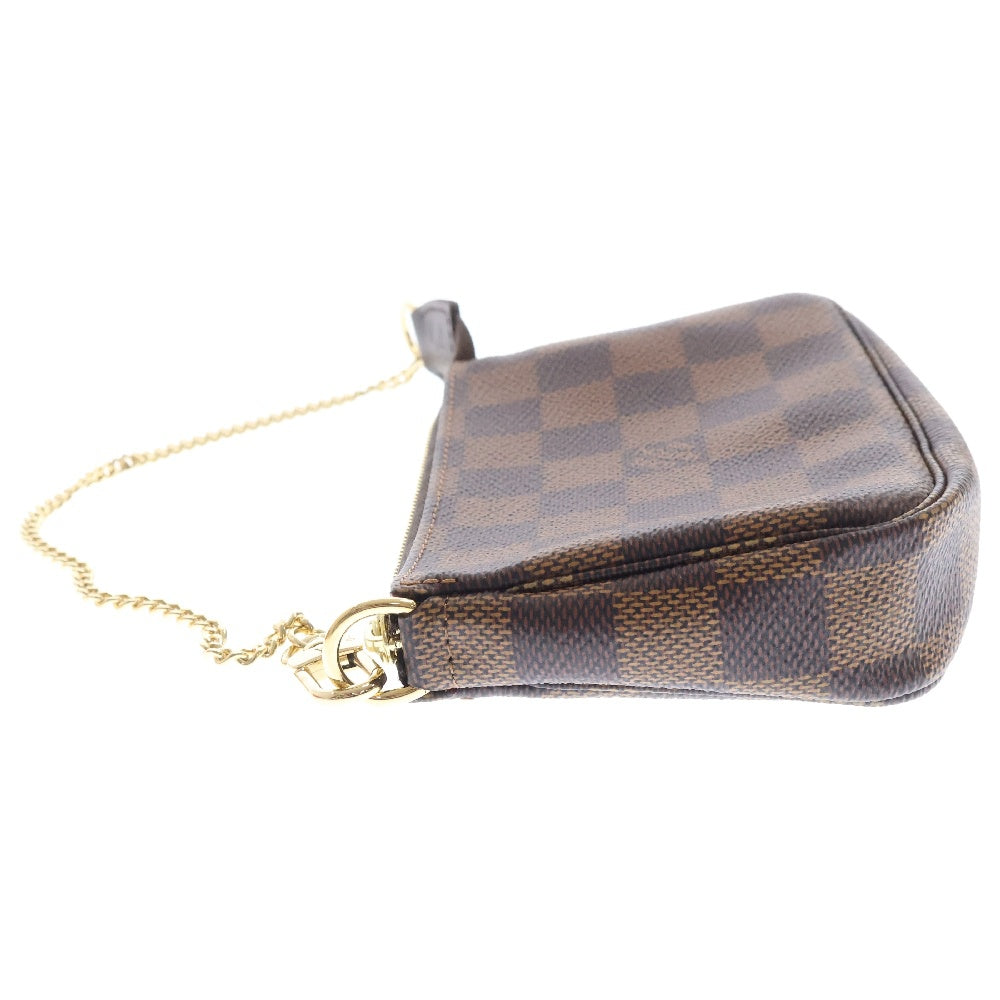 LOUIS VUITTON(ルイヴィトン) ダミエ ミニポシェットアクセソワール N58009 ハンドバッグ ポーチ ブラウン ミニポーチ ゴールド金具 PVC