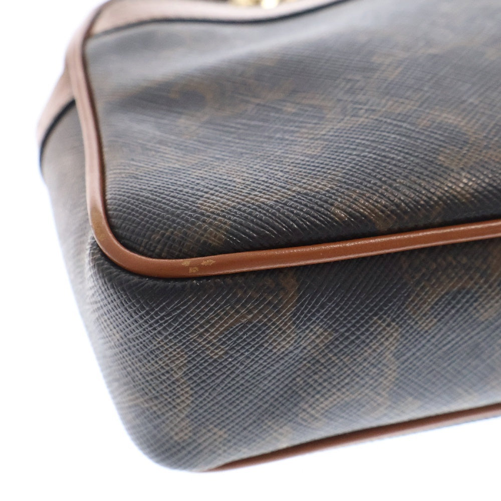 CELINE(セリーヌ) トリオンフ ハンドバッグ スモールパタパン チェーンショルダーバッグ ブラウン レザー
