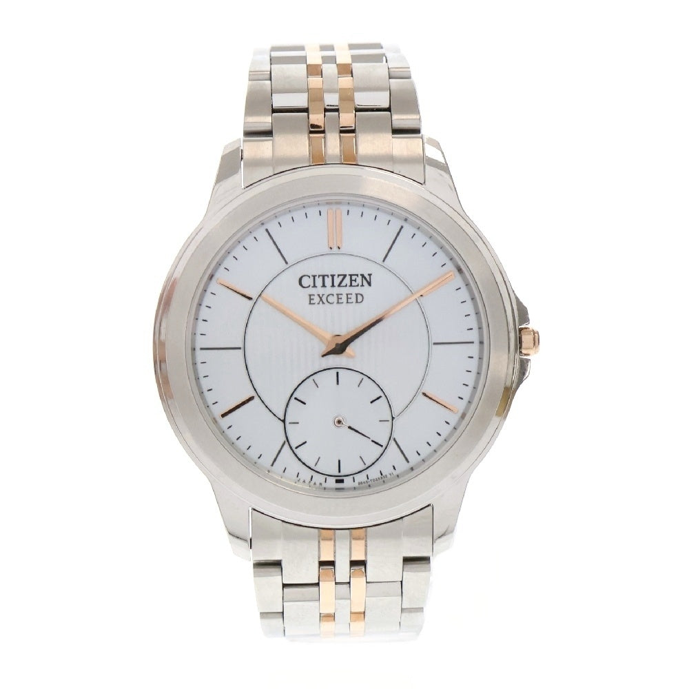CITIZEN(シチズン) AQ5004-55A エクシード エコドライブ 40周年記念モデル シルバー文字盤 SS/ソーラー 腕時計 メンズ