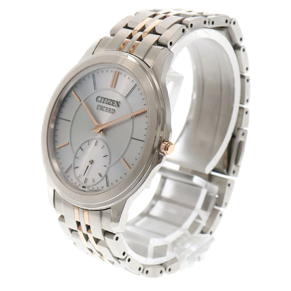 CITIZEN(シチズン) AQ5004-55A エクシード エコドライブ 40周年記念モデル シルバー文字盤 SS/ソーラー 腕時計 メンズ