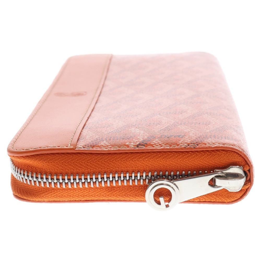 GOYARD(ゴヤール) マティニョンGM レザーラウンドジップウォレット オレンジ 長財布