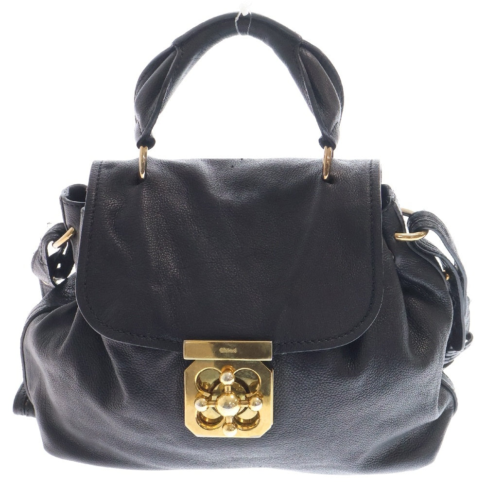Chloe(クロエ) エルシー 2WAYレザーハンドバッグ ショルダーバッグ ブラック レディース