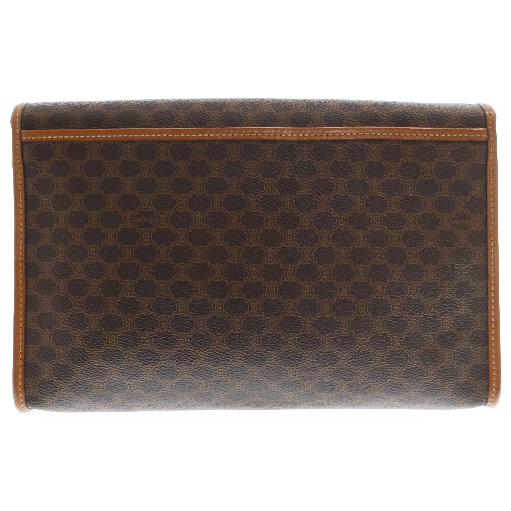 CELINE(セリーヌ) マカダム ブラウン クラッチバッグ PVC ヴィンテージ
