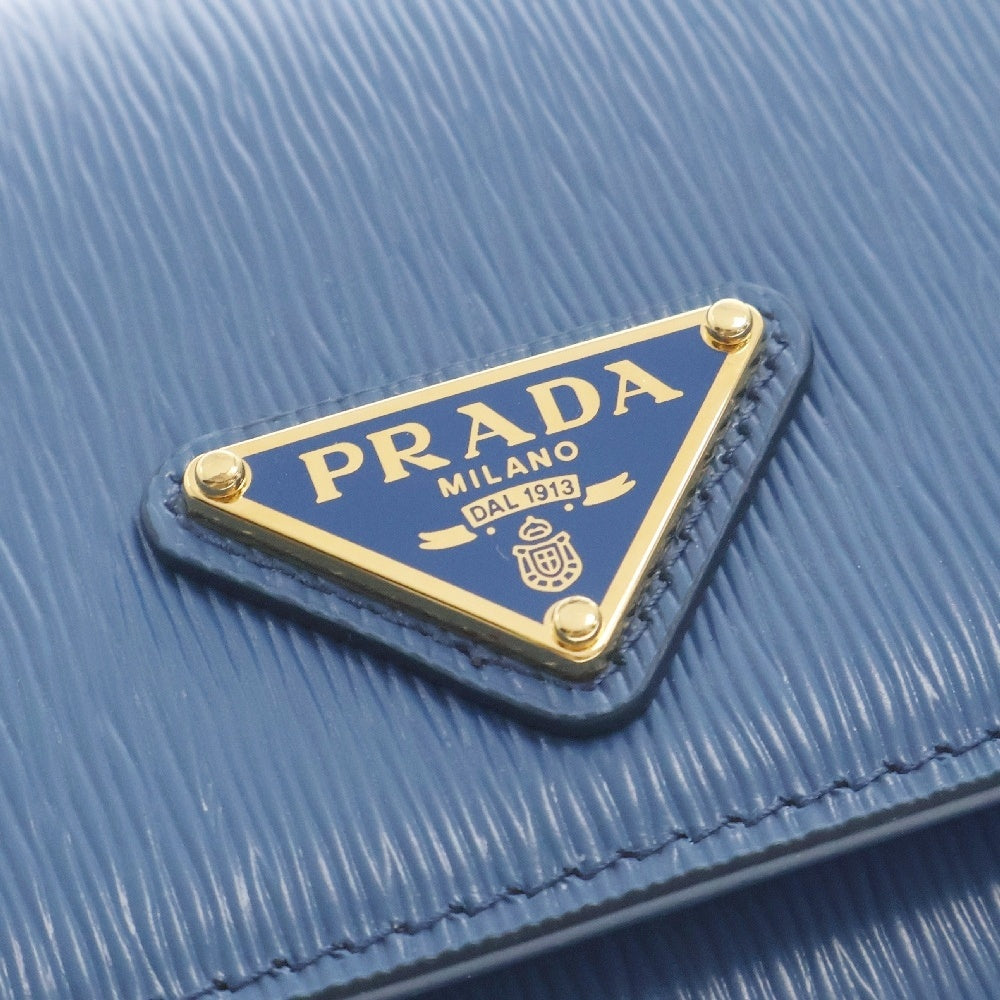 PRADA(プラダ) ヴィッテロムーブ トライアングルロゴ 長財布 ブルー ロングウォレット トライアングルロゴプレート 1MH132