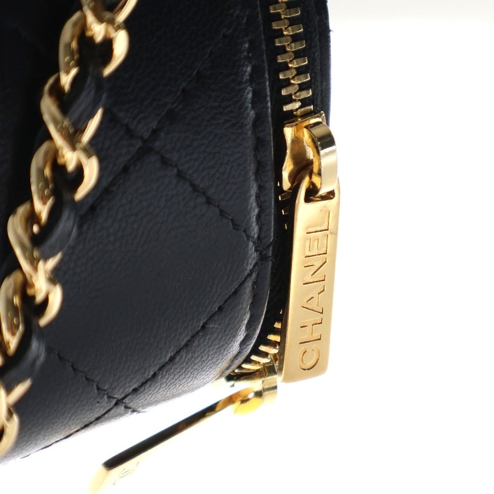 CHANEL(シャネル) マトラッセ 2wayミニバニティバッグ ショルダーバッグ ブラック ラムスキン GD金具