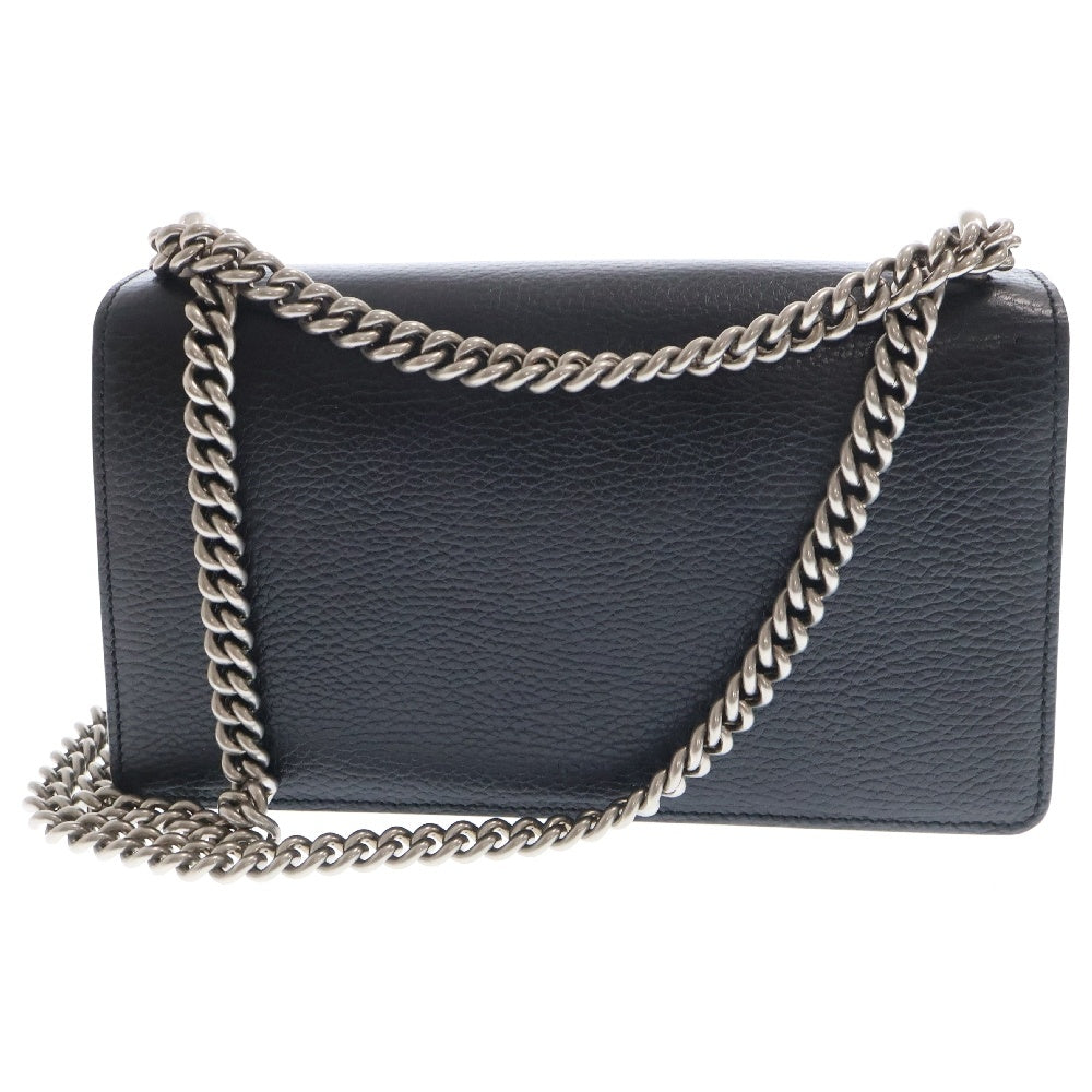 GUCCI(グッチ) ディオニュソス チェーンショルダーバッグ ブラック レザー 499623