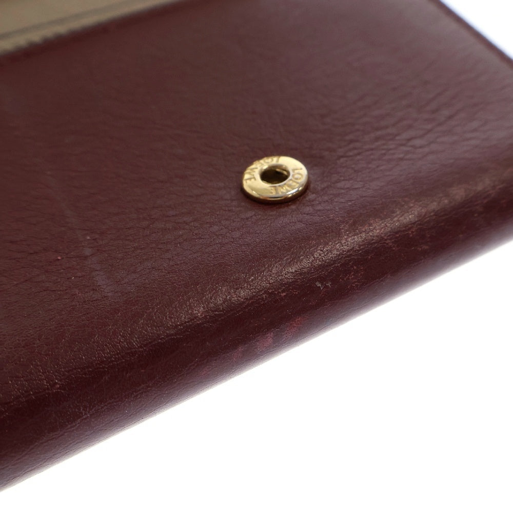 LOEWE(ロエベ) アナグラム トライフォールド 6カードホルダー付 コンパクトウォレット 三つ折り財布 レッド C500TR2X01