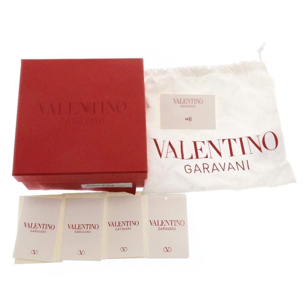 VALENTINO(ヴァレンチノ) Vロゴ レザーベルト ブラック