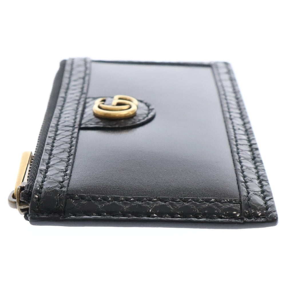 GUCCI(グッチ) GGマーモント コインケース フラグメントケース カードケース ブラック レザー ゴールド金具 699349 リミテッドエディション