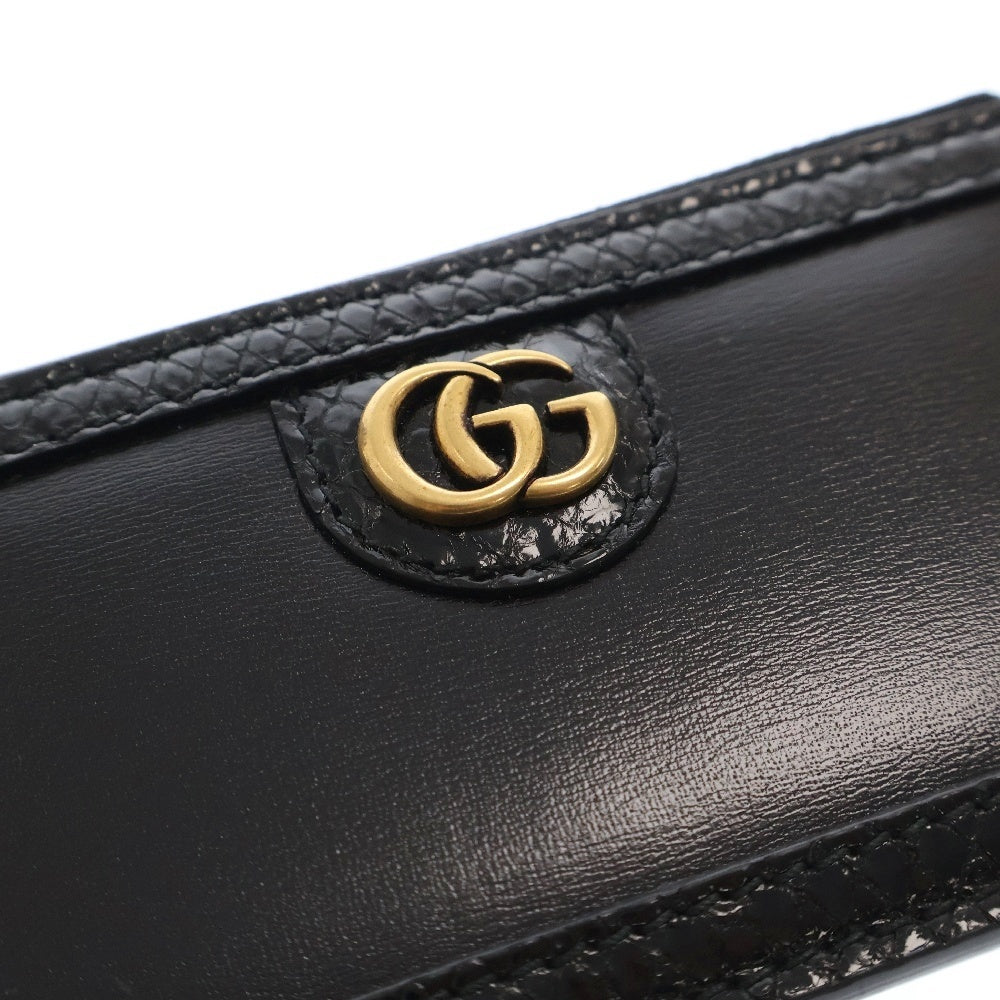 GUCCI(グッチ) GGマーモント コインケース フラグメントケース カードケース ブラック レザー ゴールド金具 699349 リミテッドエディション