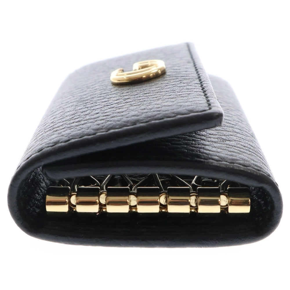 GUCCI(グッチ) GGマーモント 6連キーケース ブラック レザー 456119