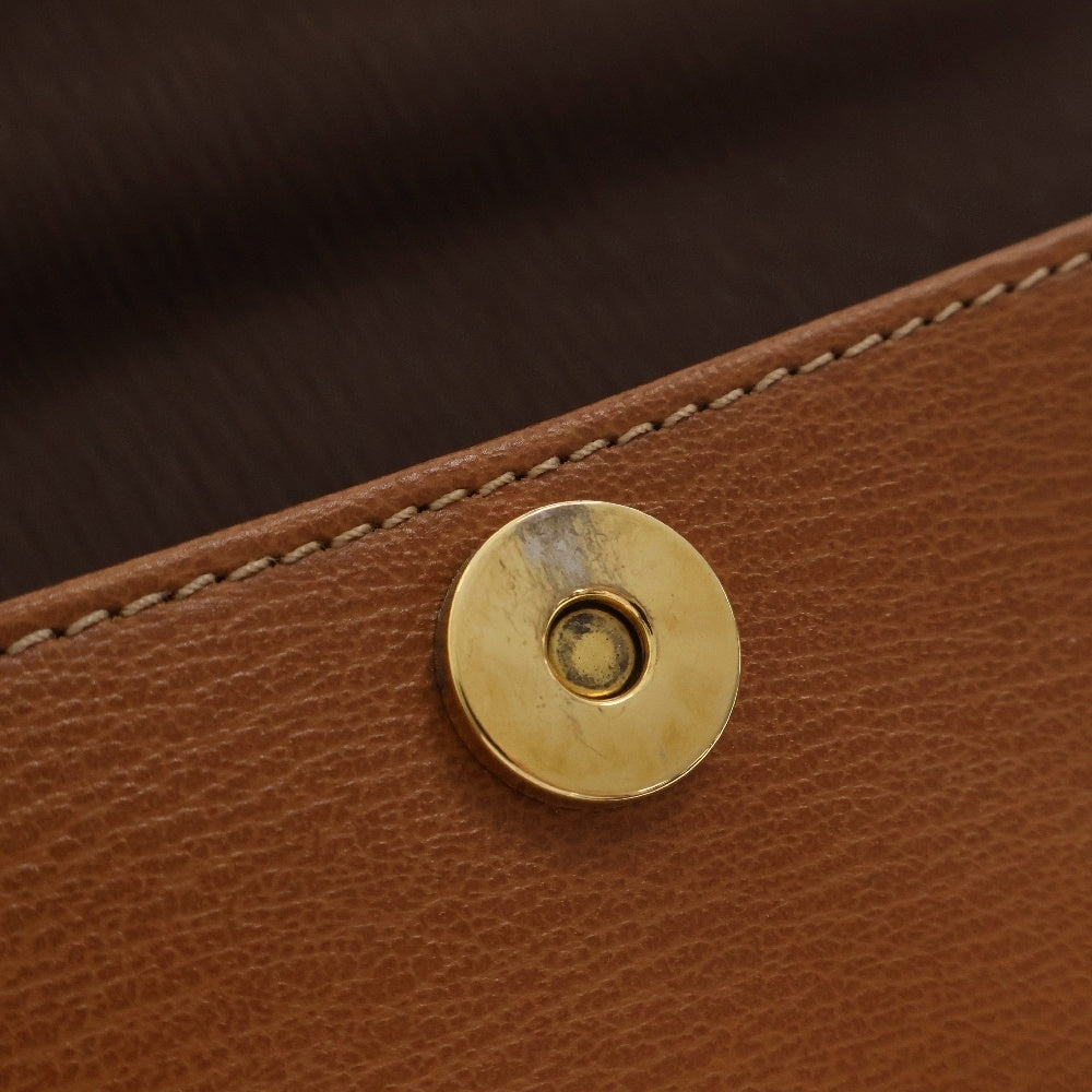 LOEWE(ロエベ) ベラスケス ツイストハンドル ハンドバッグ ミニバッグ ベージュ レザー ブラウン ゴールド金具