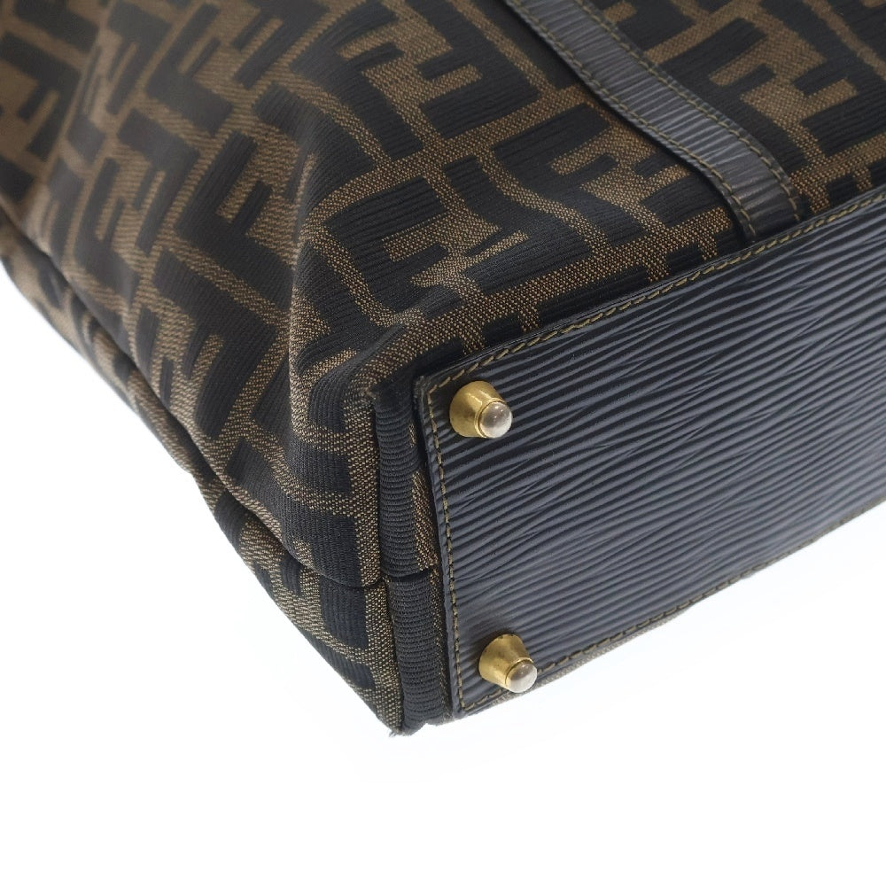 FENDI(フェンディ) ズッカ トートバッグ ハンドバッグ ブラウン キャンバス