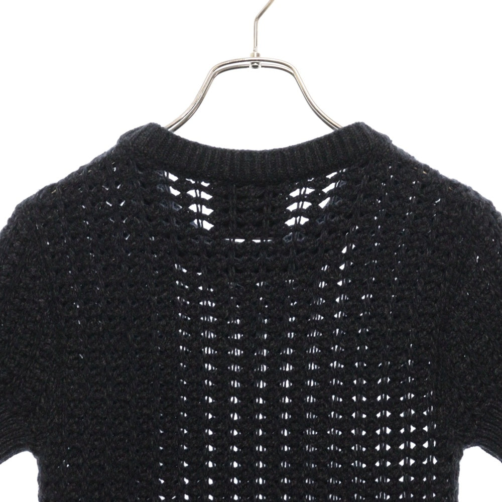 CHANEL(シャネル) ココマーク ウール 半袖ニットワンピース ブラック レディース P36613K02248