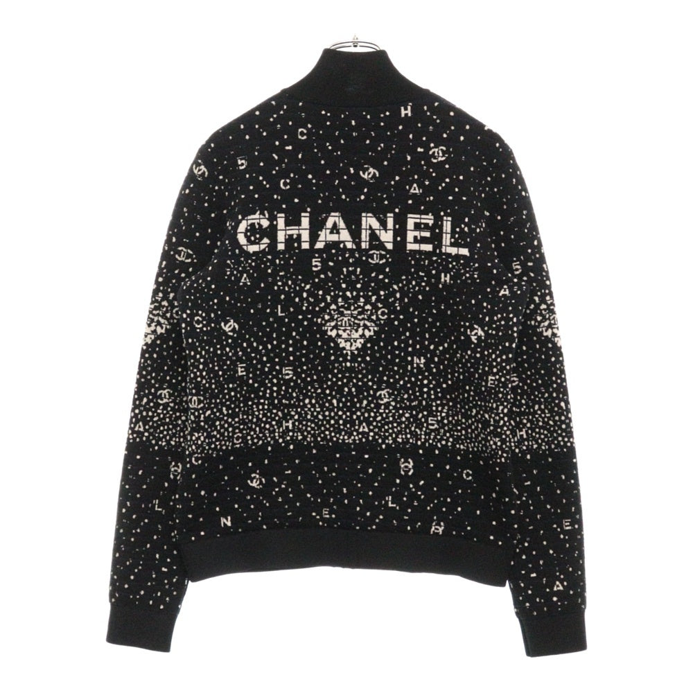 CHANEL(シャネル) バックロゴ ココマーク ウール ハーフジップ プルオーバー ニットセーター ブラック P65146K60951 レディース