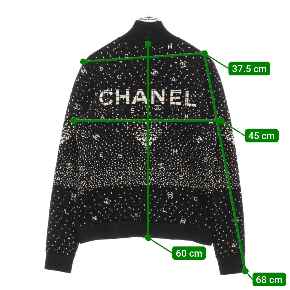 CHANEL(シャネル) バックロゴ ココマーク ウール ハーフジップ プルオーバー ニットセーター ブラック P65146K60951 レディース