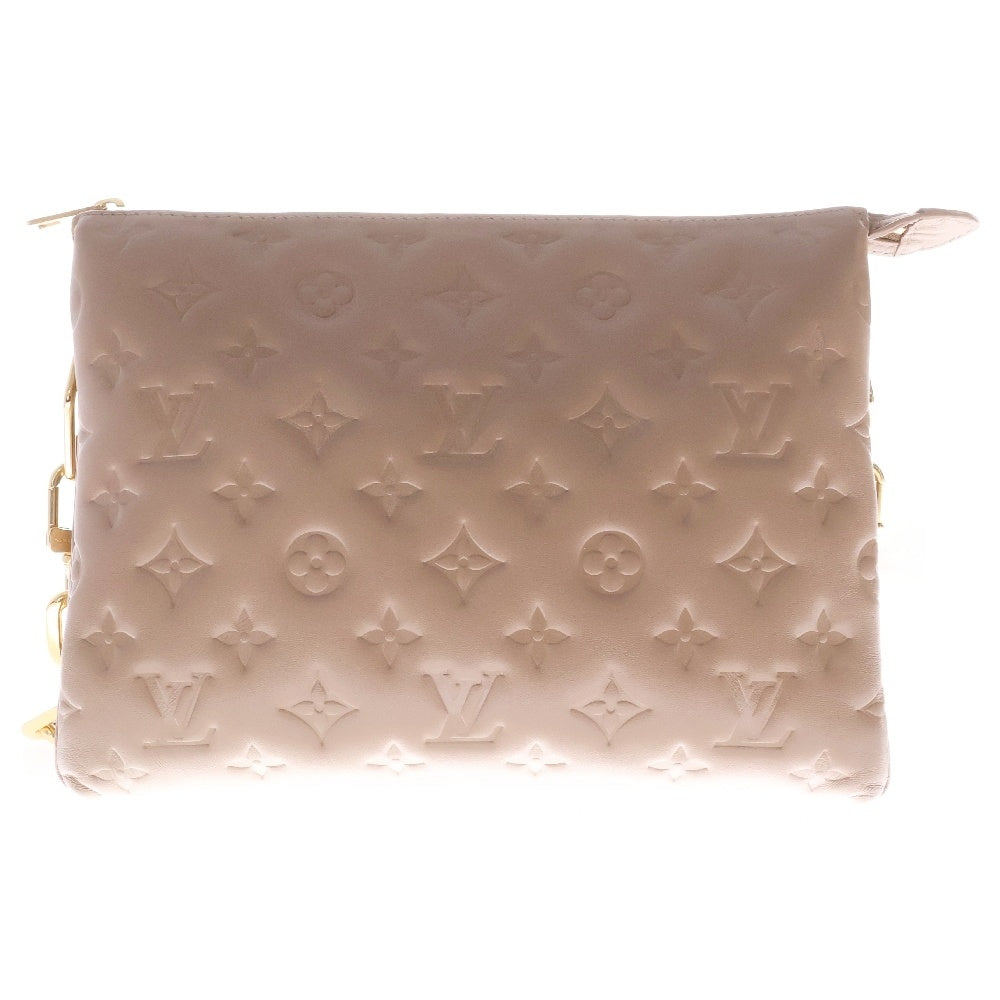 LOUIS VUITTON(ルイヴィトン) モノグラム クッサンMM ショルダーバッグ ライトブラウン ゴールド金具 RFID M21276