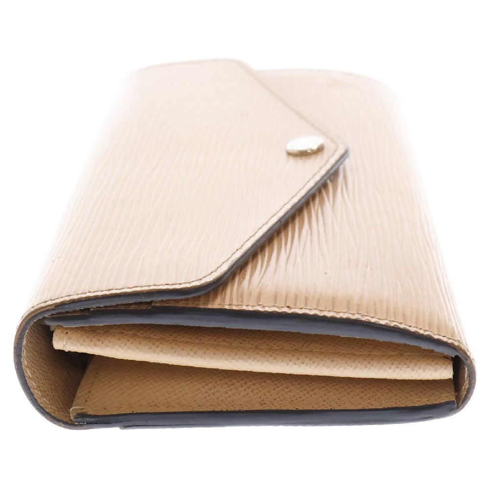 LOUIS VUITTON(ルイヴィトン) エピ ポルトフォイユ サラ デュンヌ レザーロングウォレット 長財布 ベージュ M60724 イニシャル入り