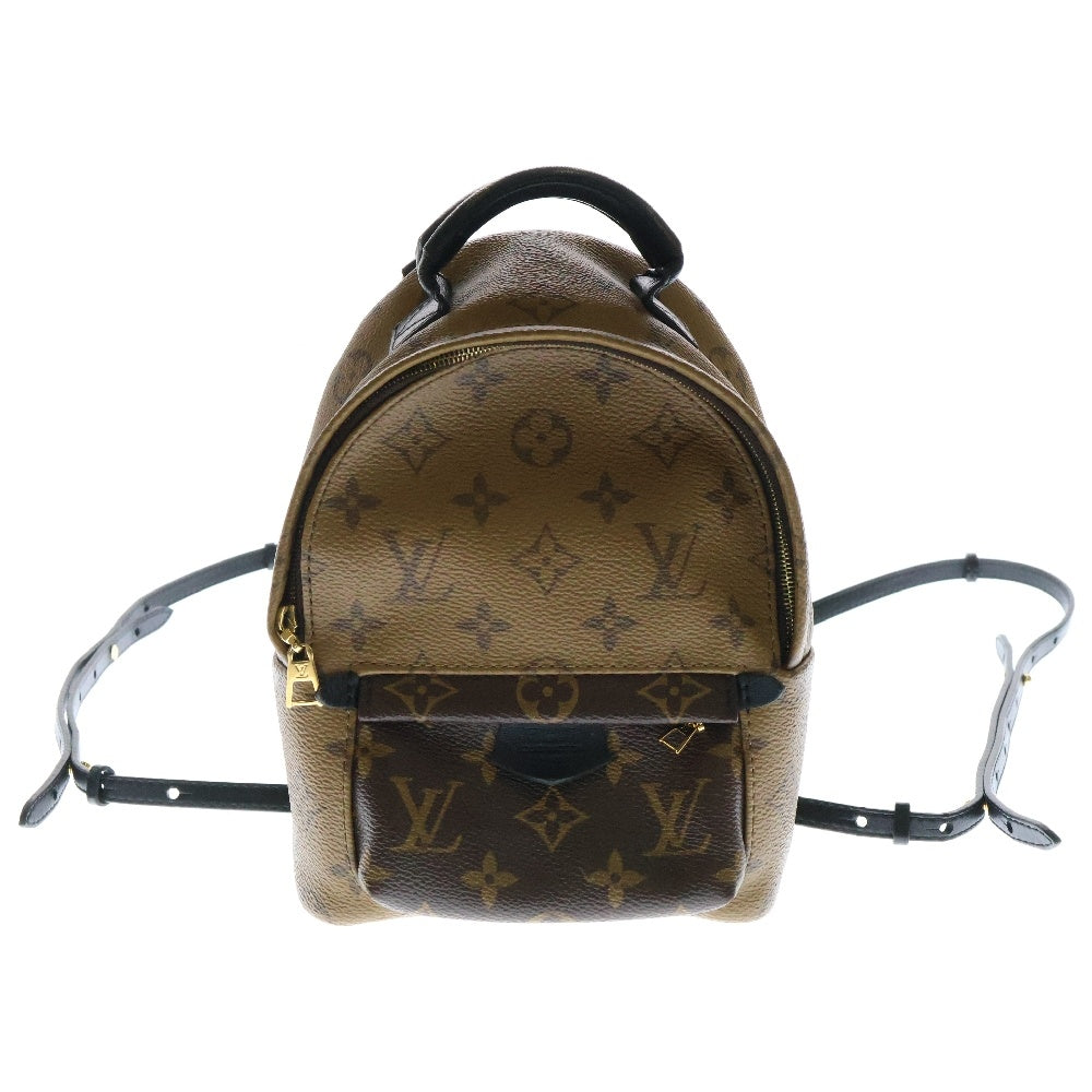 LOUIS VUITTON(ルイヴィトン) モノグラムリバース パームスプリングスミニ レザーバックパック リュック ブラウン M44872