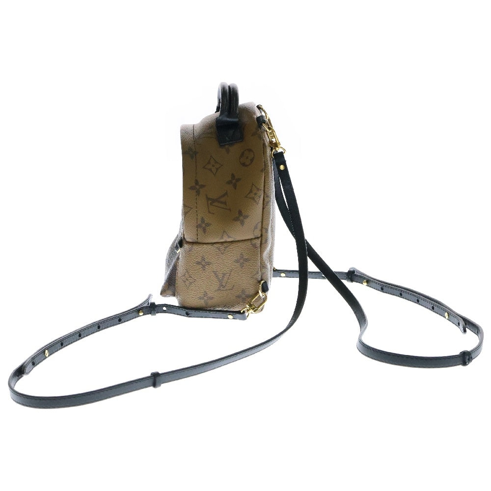 LOUIS VUITTON(ルイヴィトン) モノグラムリバース パームスプリングスミニ レザーバックパック リュック ブラウン M44872