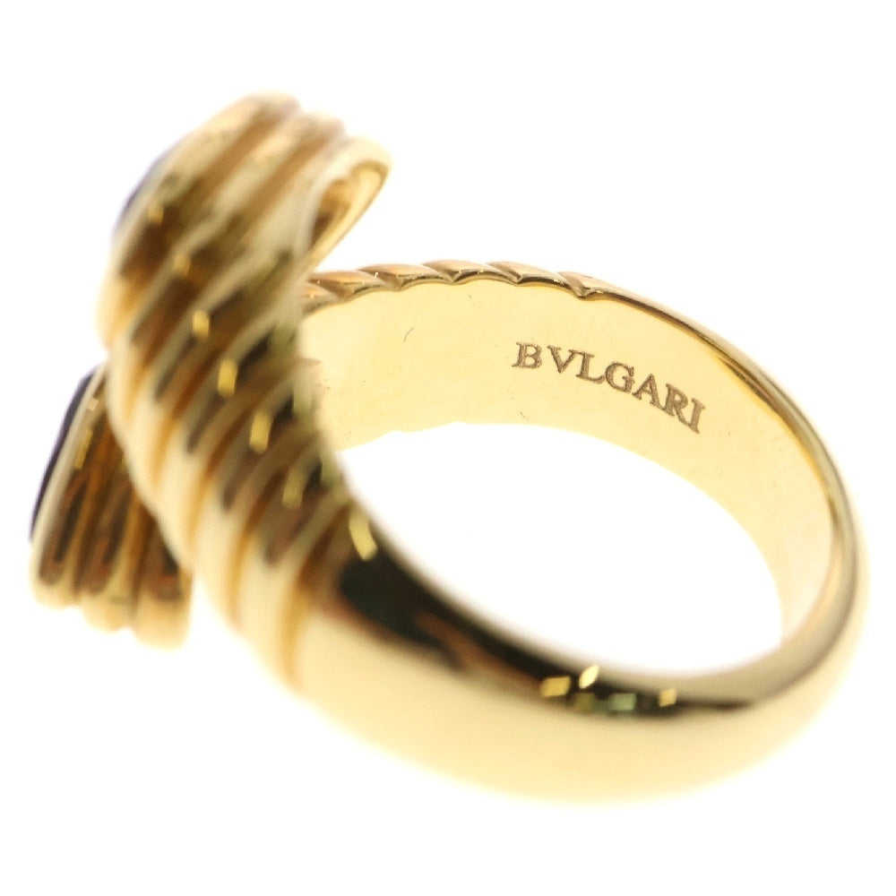 BVLGARI(ブルガリ) ドッピオバチェラート アメジスト K18 リング ゴールド×パープル
