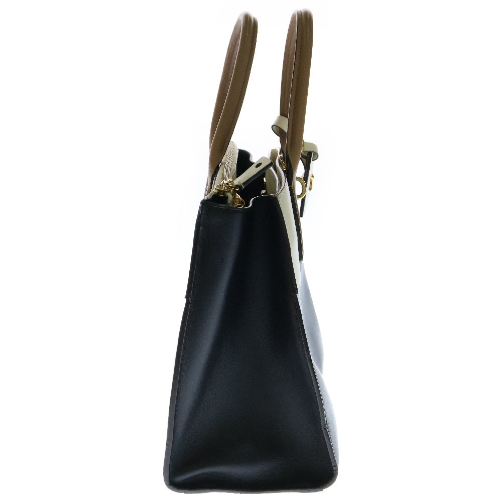 LOUIS VUITTON(ルイヴィトン) シティ スティーマー MM レザーハンドバッグ M42621 ブラウン×ホワイト×ベージュ ストラップ欠品