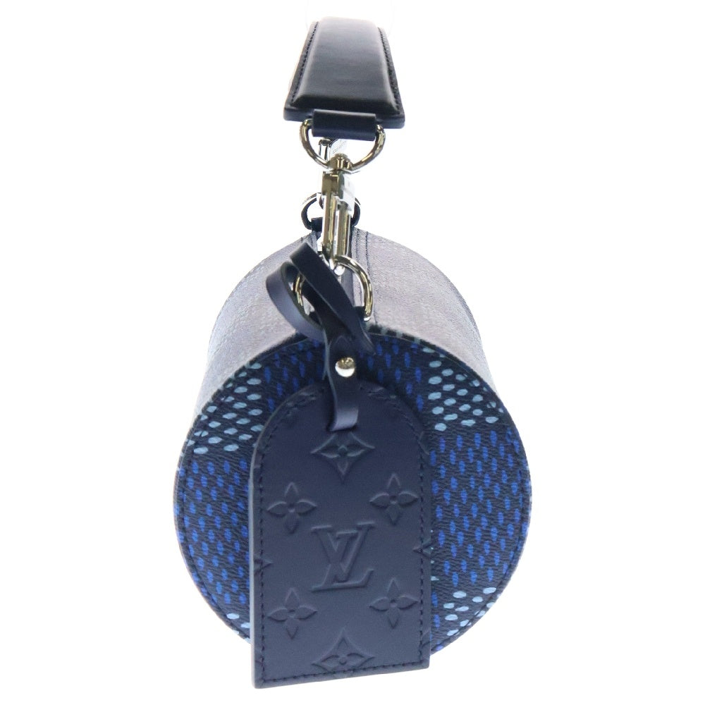 LOUIS VUITTON(ルイヴィトン) ダミエ・ヘリテージ ソフト・ポロションPM ブルー PVC シルバー金具 ショルダーバッグ N40695