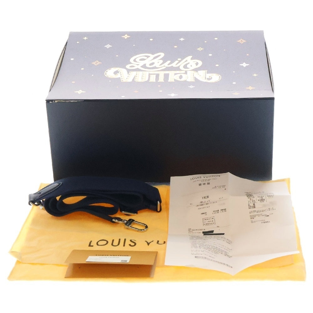 LOUIS VUITTON(ルイヴィトン) ダミエ・ヘリテージ ソフト・ポロションPM ブルー PVC シルバー金具 ショルダーバッグ N40695